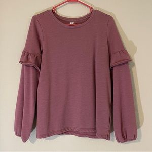 Old Navy Ruffle Sleeve Sweatshirt